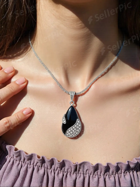 Midnight Elegance Necklace & Earring Set