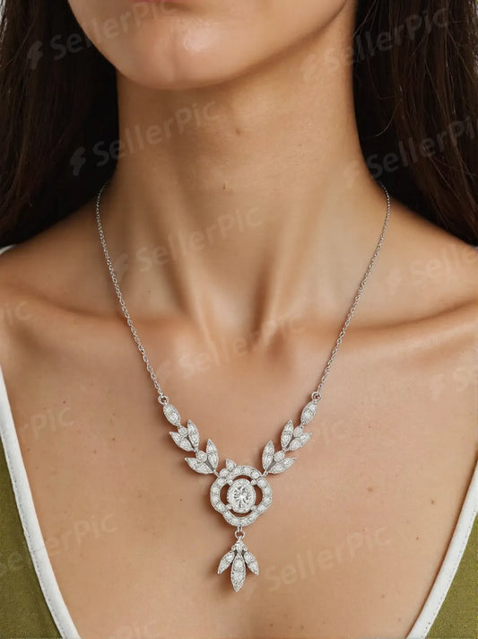 Celestia Bloom Necklace & Earring Set