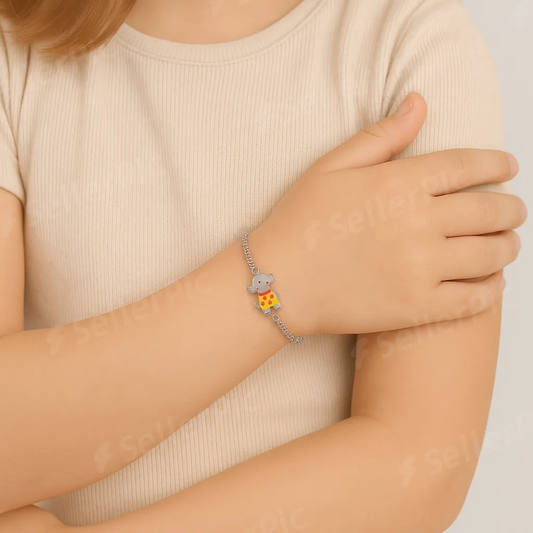 Puppy Parade Sterling Silver Kids Bracelet