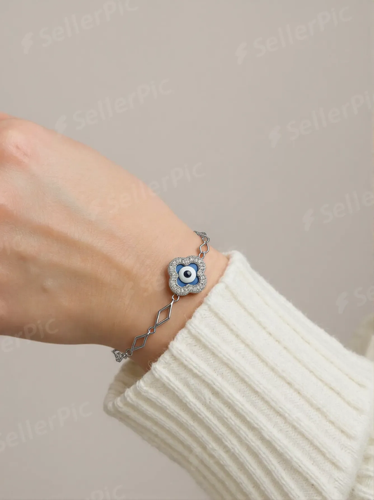 Elysian Eye Sterling Silver Bracelet