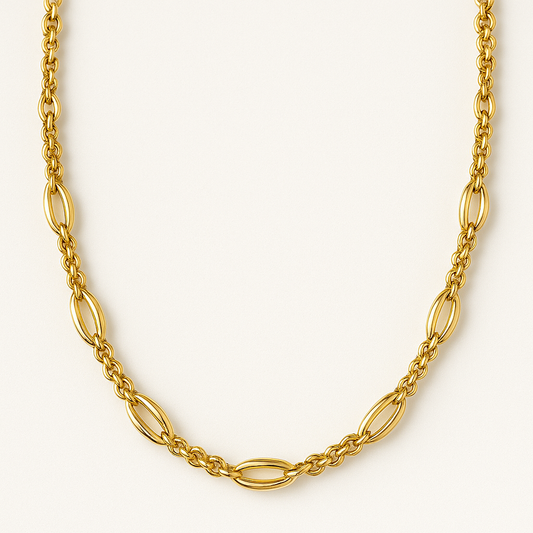 Solara Twist Chain – Gold-Plated Sterling Silver