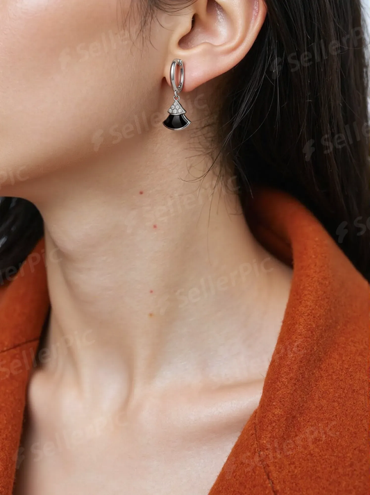 Eleganza Noir Drop Earrings