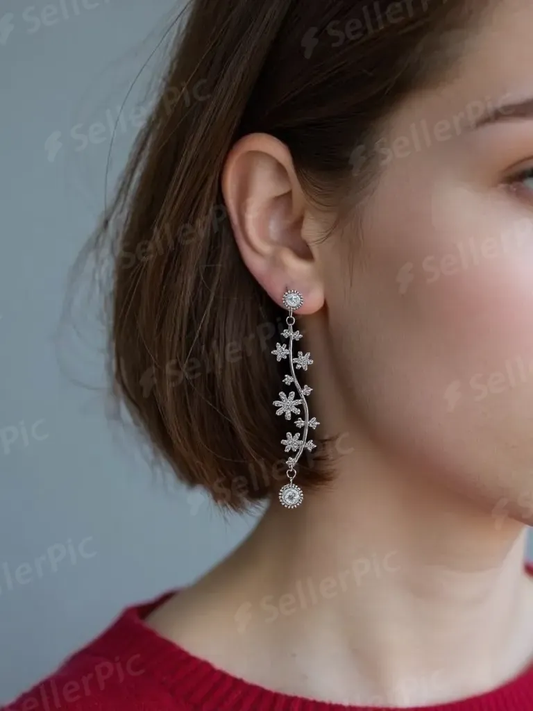 Elysian Blossom Drop Earrings