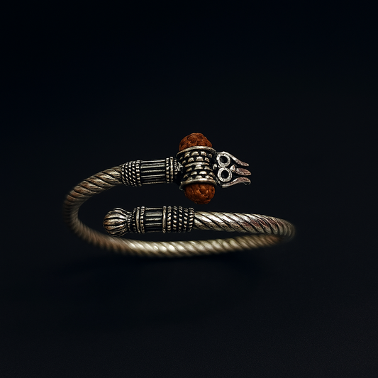 Trishul Rudraksha Twist Kada