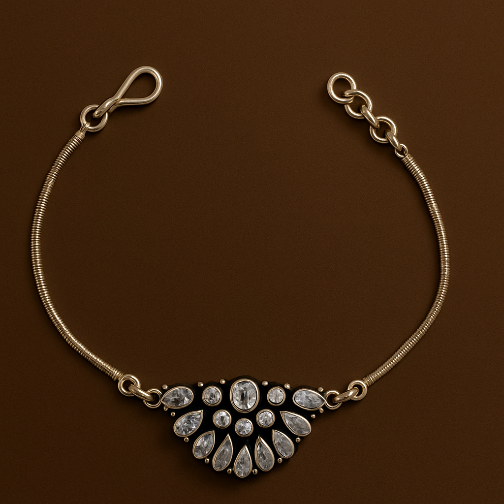 Noor Polki Bracelet – Sterling Silver