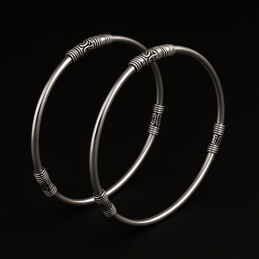 Ekam Minimal Kada – Sterling Silver