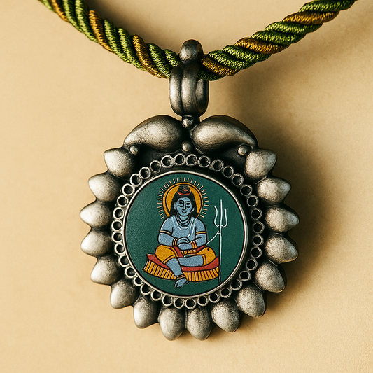 Mahadev Silver Pendant