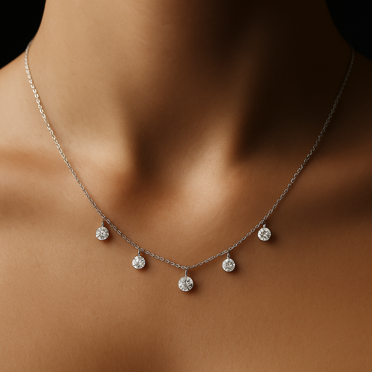 Celeste Sparkle Pendant & Earring Set