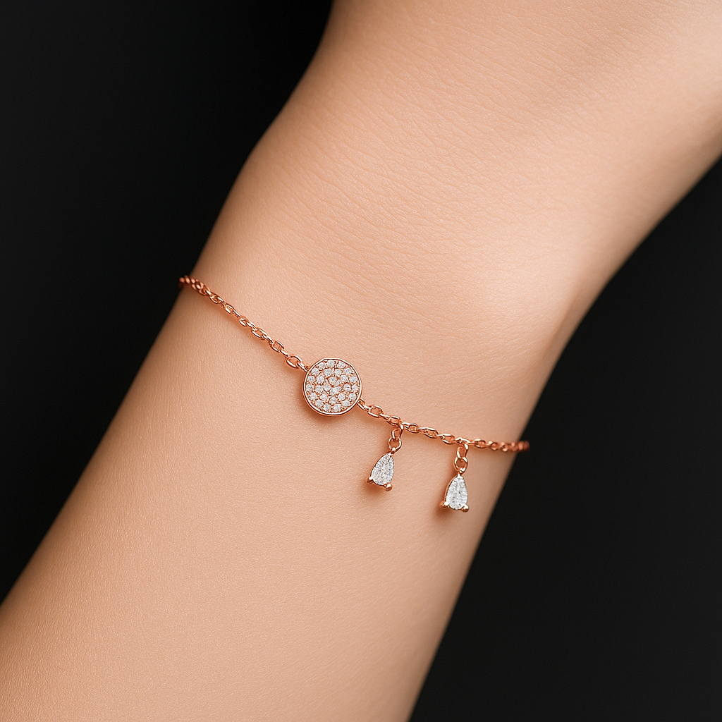 Rosé Elegance Charm Bracelet