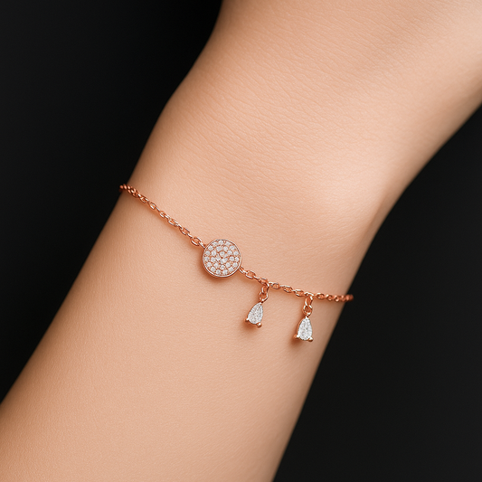 Rosé Elegance Charm Bracelet