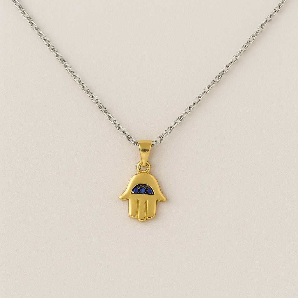 Golden Hamsa Serenity Pendant
