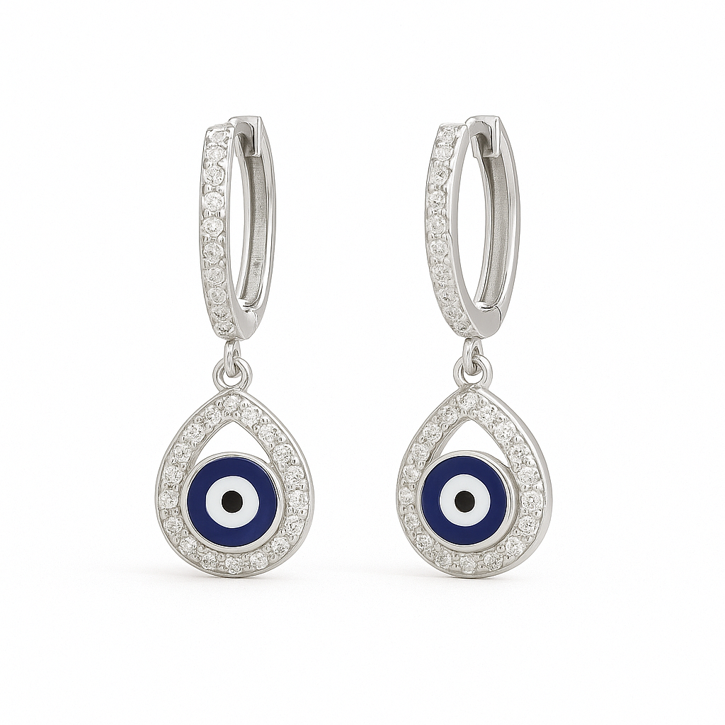 Evil Eye Drop Earrings
