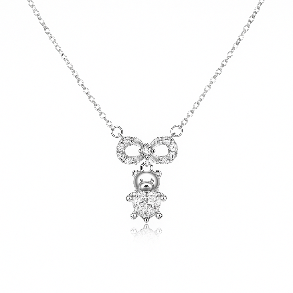 Teddy Spark Bow Pendant