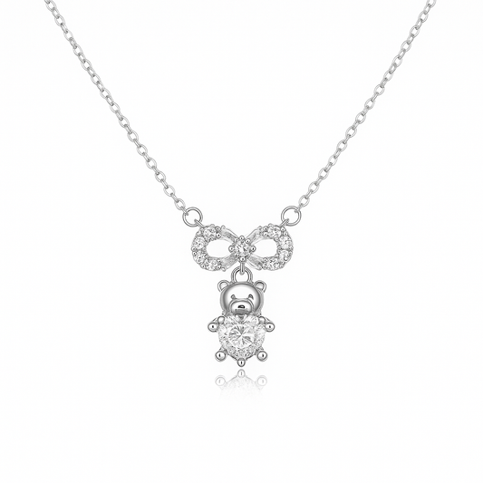 Teddy Spark Bow Pendant