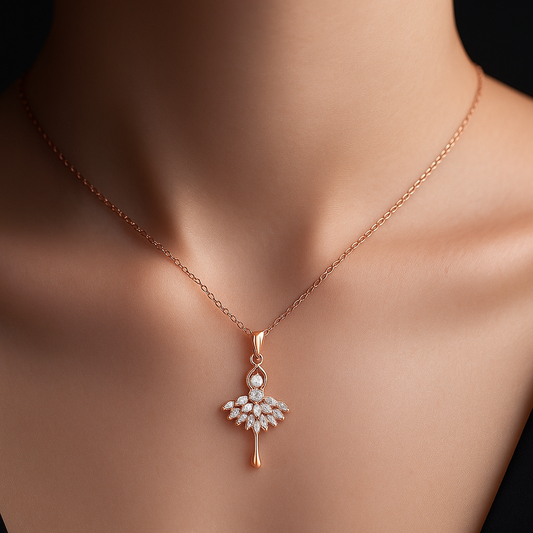 Ballet Bloom Pendant & Earring Set