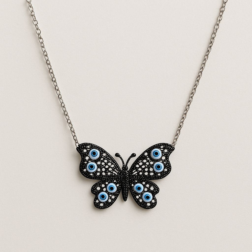Evil Eye Butterfly Charm