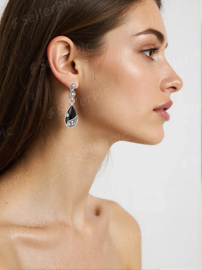 Midnight Elegance Necklace & Earring Set