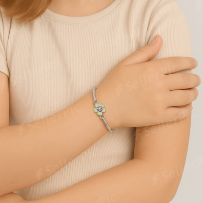 Blossom Joy Sterling Silver Kids Bracelet
