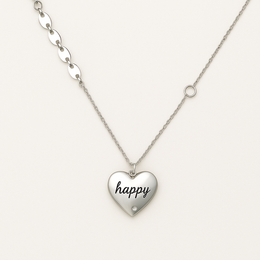 Happy Heart Pendant Necklace