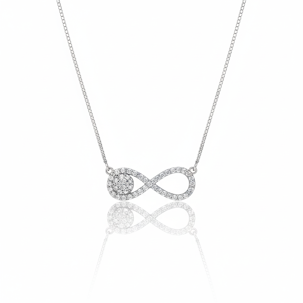 Infinity 925 Silver Pendant Necklace