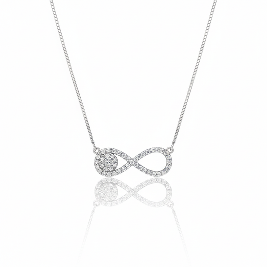 Infinity 925 Silver Pendant Necklace