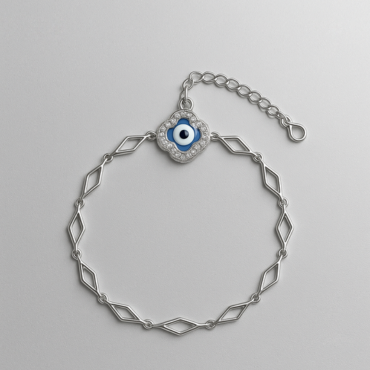 Elysian Eye Sterling Silver Bracelet