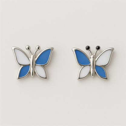 Butterfly Breeze – Sterling Silver Kids' Stud Earrings