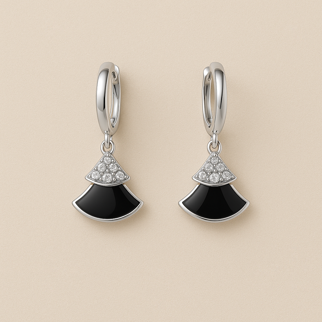 Eleganza Noir Drop Earrings