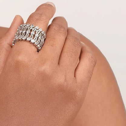 TwineGlow™ Convertible Sterling Silver Kada & Ring