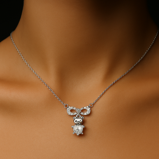 Teddy Spark Bow Pendant