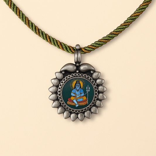 Mahadev Silver Pendant