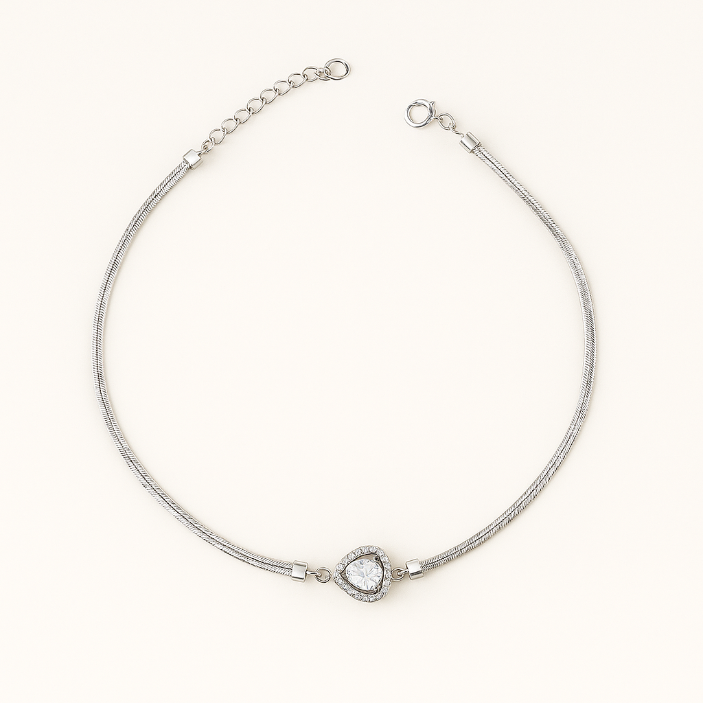 Dilruba Heart Anklet