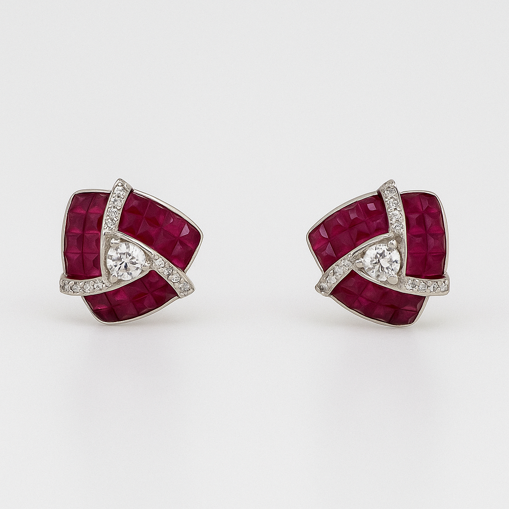 Radiant Heart Sterling Silver Earrings