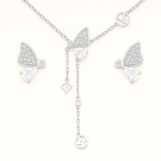 Celestia Butterfly Set – 925 Silver Elegance