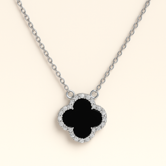 Silver Clover Charm Set