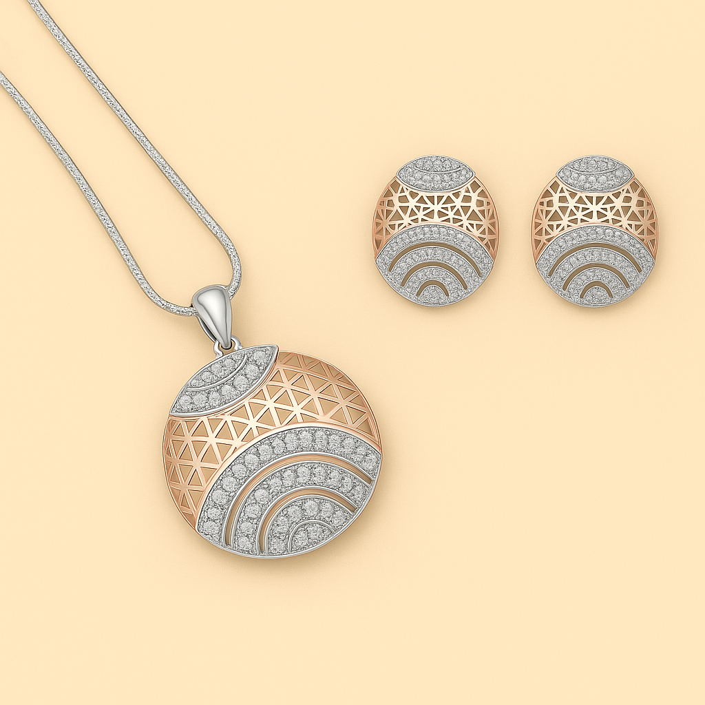 Radiant Crescent Jewelry Set