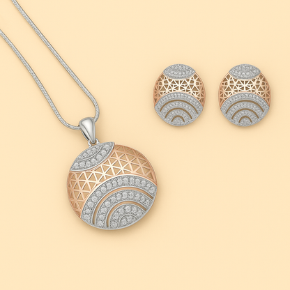 Radiant Crescent Jewelry Set