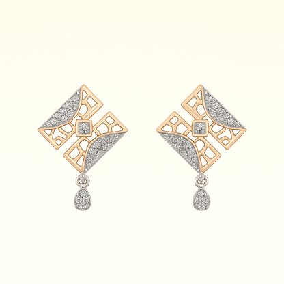 Opulent Cascade Pendant and Earring Set