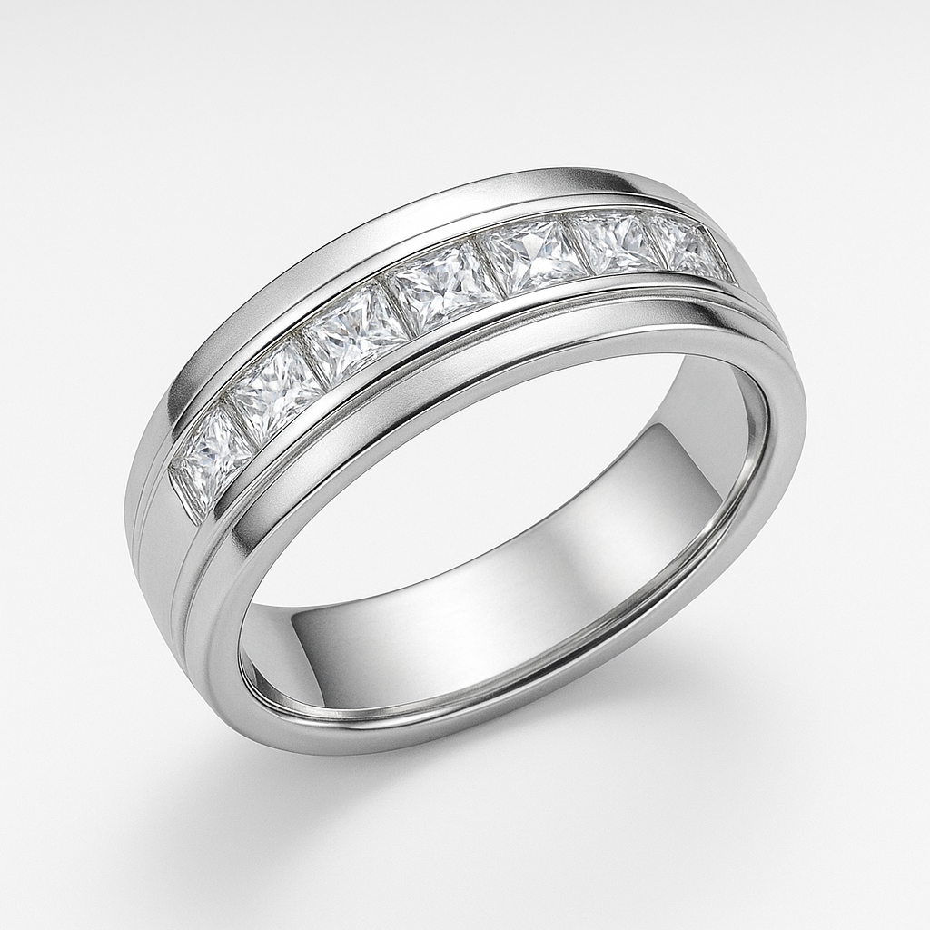 Silver Edge 925 Men’s Band Ring