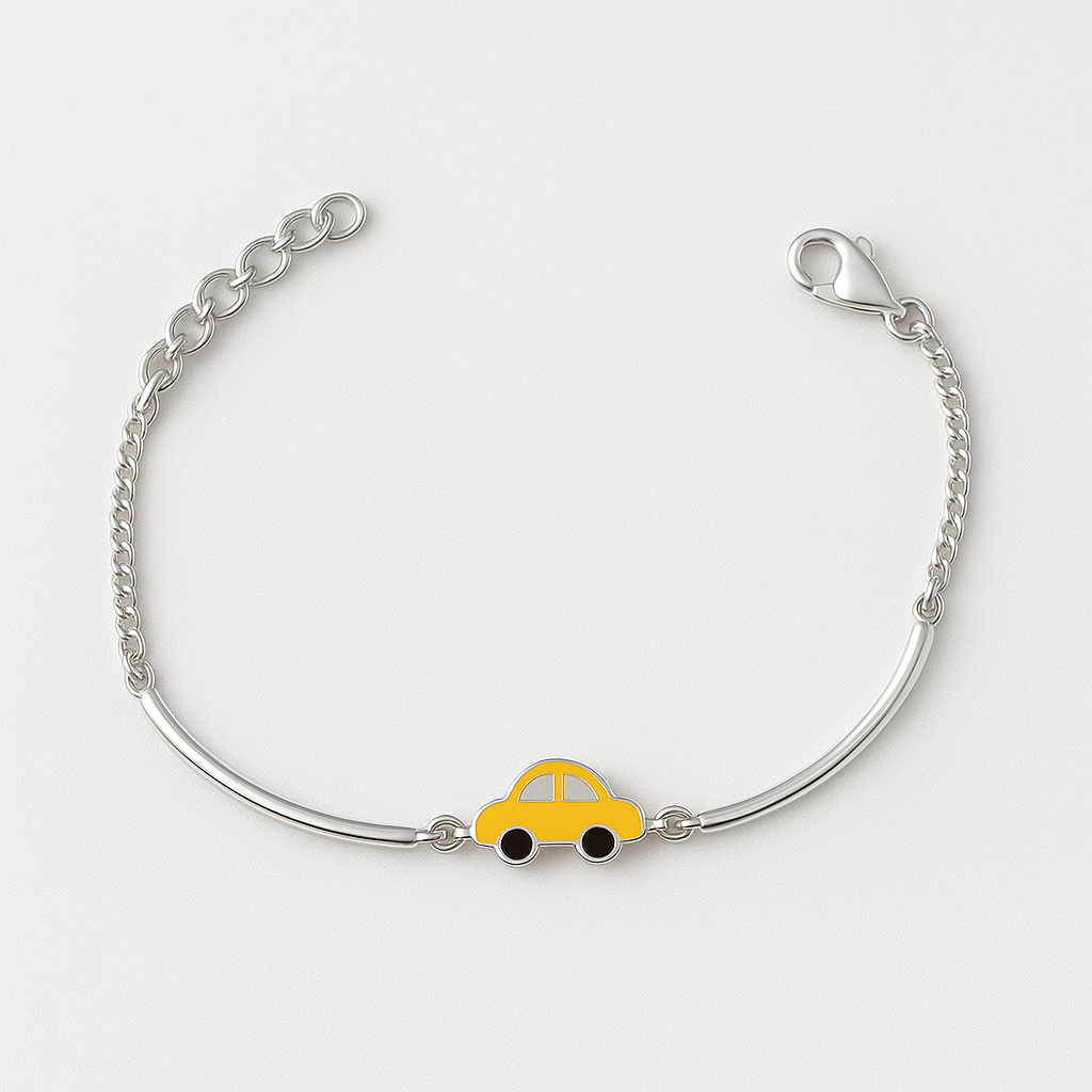 Zoomy Ride Sterling Silver Kids Bracelet
