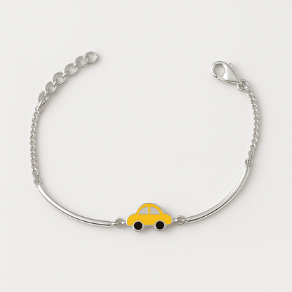 Zoomy Ride Sterling Silver Kids Bracelet