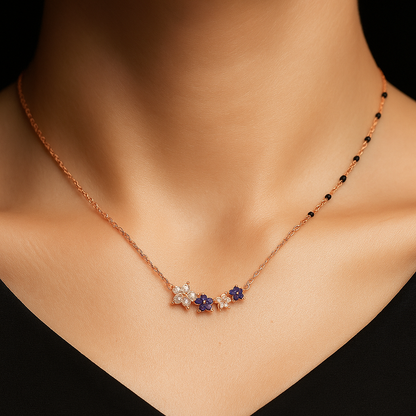 Midnight Blossom Mangalsutra