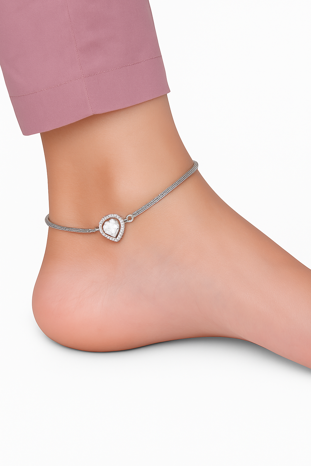 Dilruba Heart Anklet