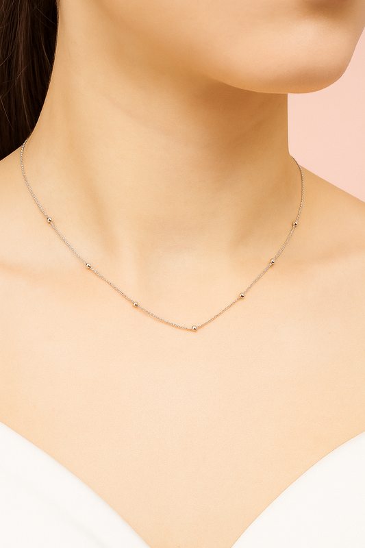 Luna Dots Silver Chain