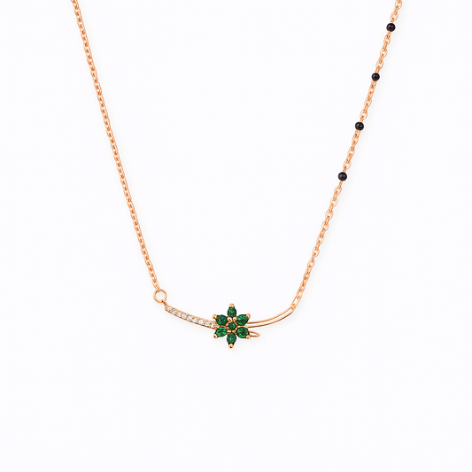 : Emerald Bloom Mangalsutra