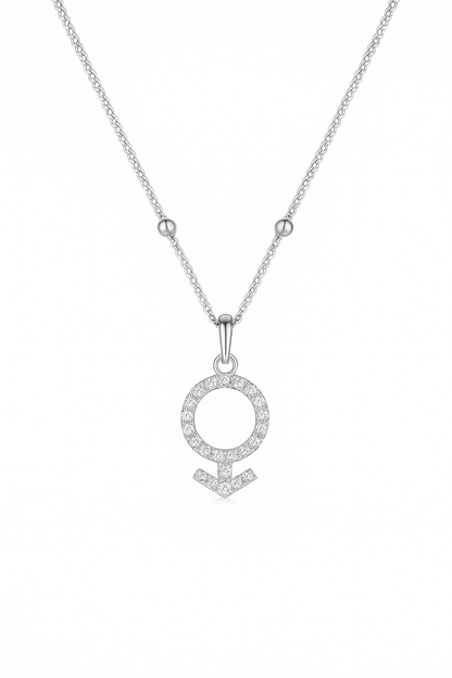 Venus Symbol 925 Sterling Silver Pendant