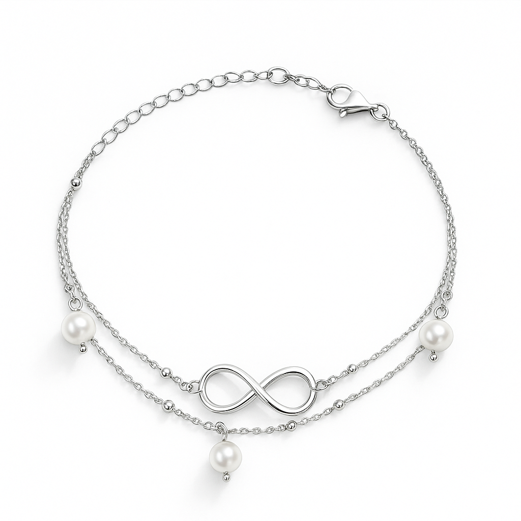 Infinity Pearl Elegance Bracelet