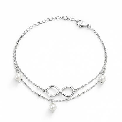 Infinity Pearl Elegance Bracelet