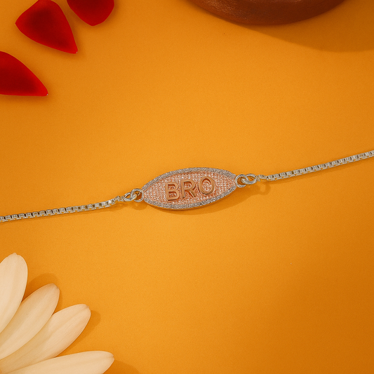 Silver Luxe BRO Rakhi – 925 Sterling Silver