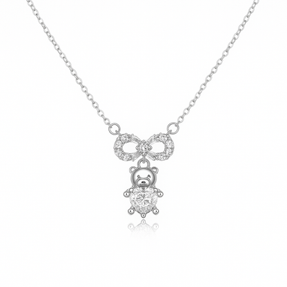 Teddy Spark Bow Pendant